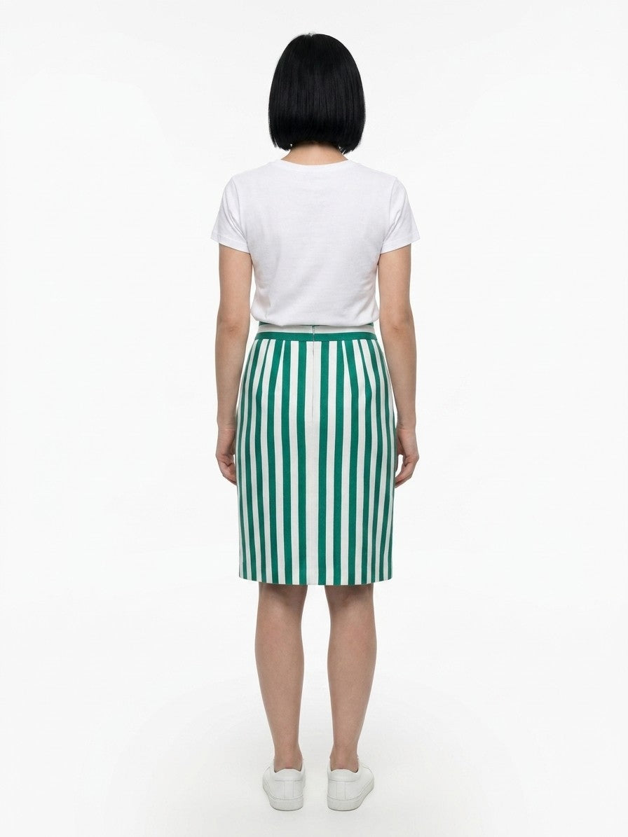 Dolce & Gabbana Bicolor Cotton Mini Skirt