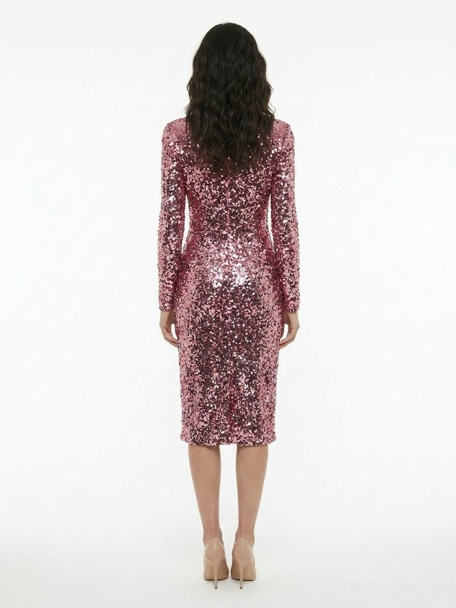 Dolce & Gabbana Pink Elastane Cocktail Dress