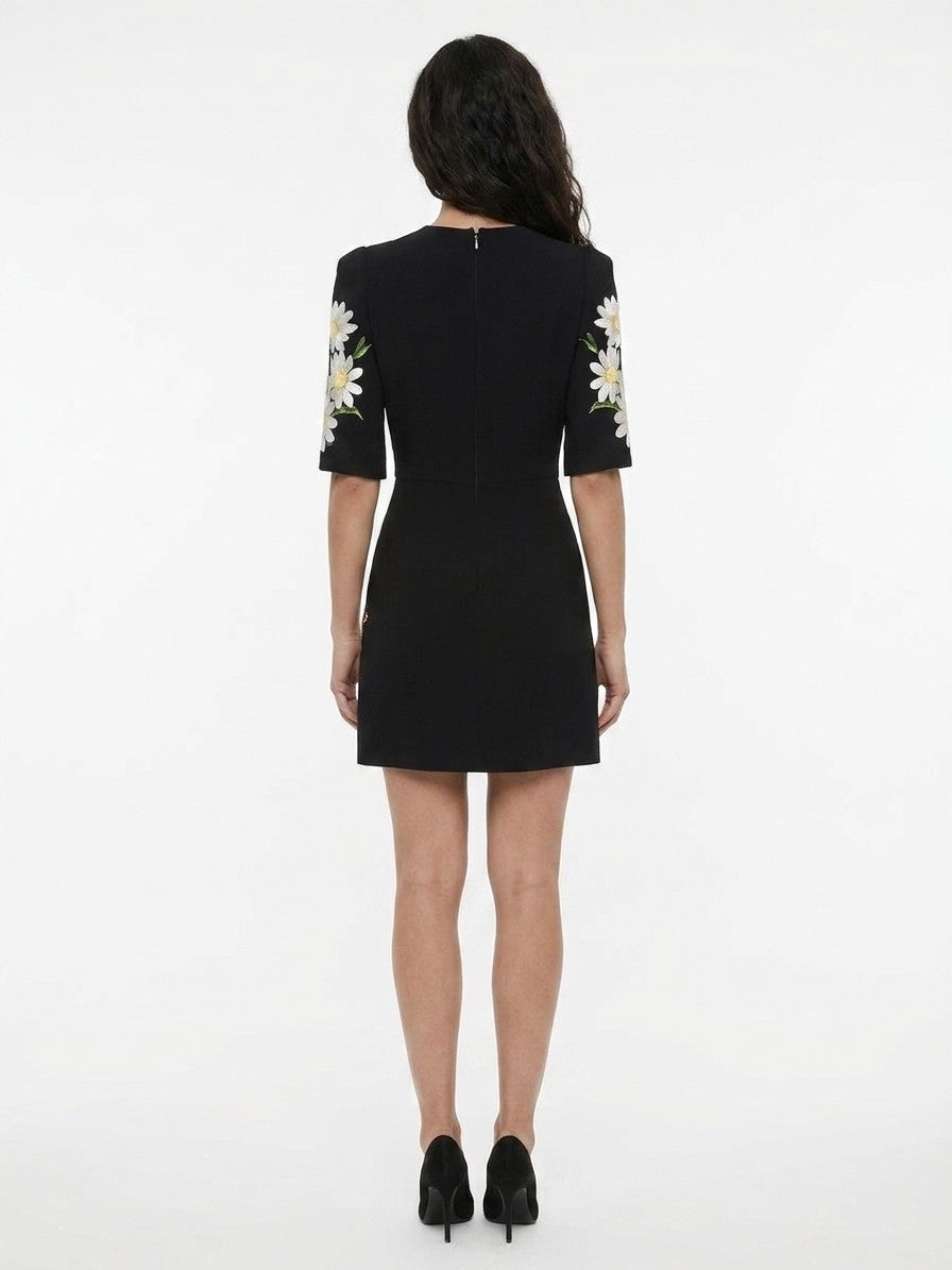 Dolce & Gabbana Black Wool Casual Dress