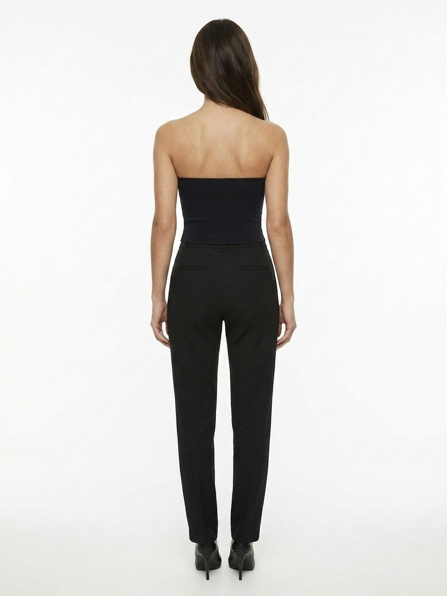 Dolce & Gabbana Black Cotton Sleeveles T-Shirt