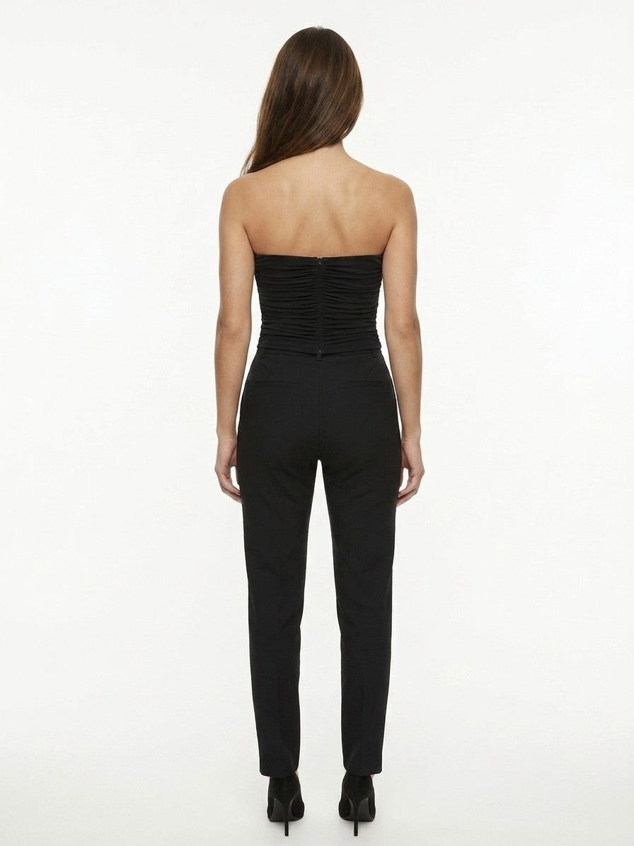 Dolce & Gabbana Black Elastane Sleeveles T-Shirt