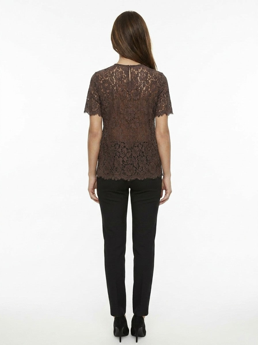 Dolce & Gabbana Brown Cotton T-Shirt
