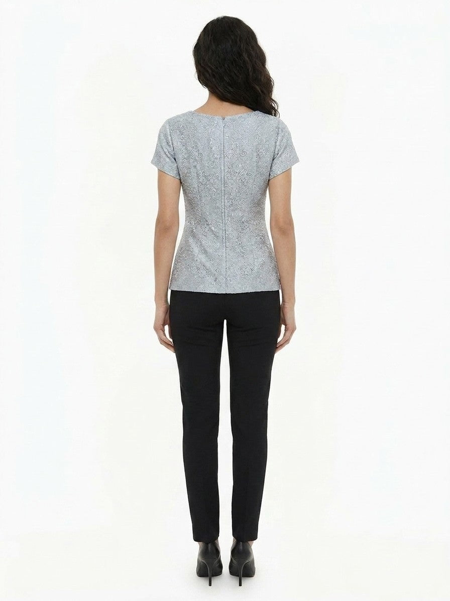 Dolce & Gabbana Gray Polyamide T-Shirt
