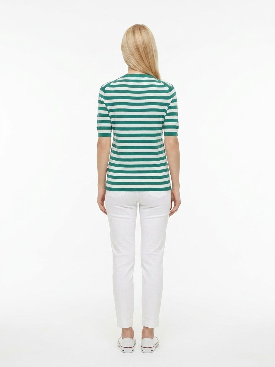 Dolce & Gabbana Bicolor Silk Sweater
