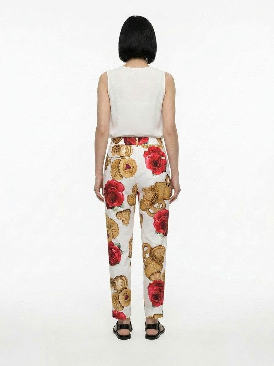 Dolce & Gabbana Multicolor Cotton Casual Pants