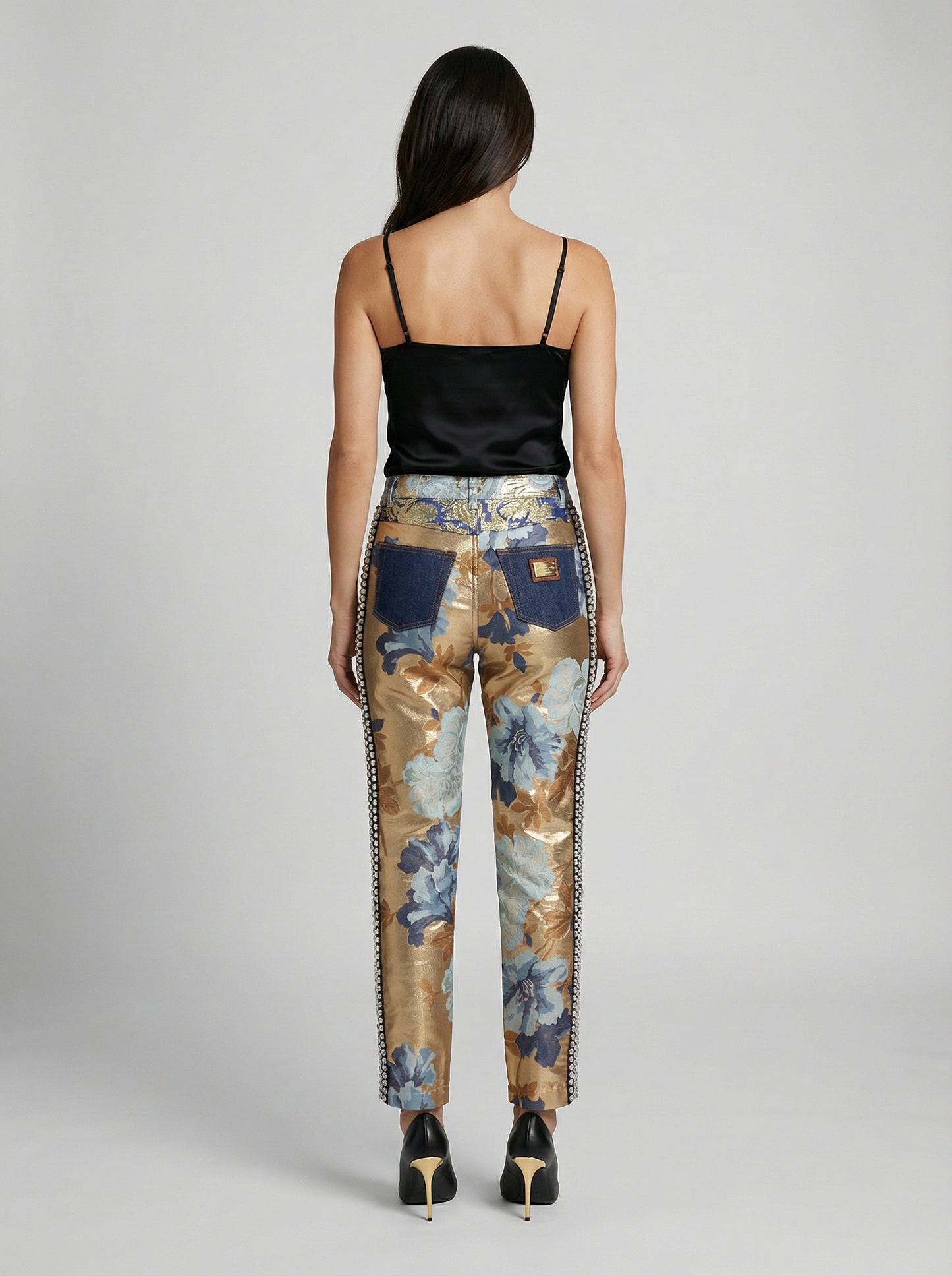 Dolce & Gabbana Blue Cotton Straight-Leg Jeans