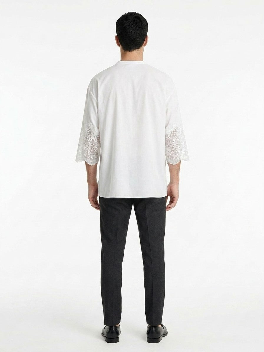Dolce & Gabbana White Cotton Blouse