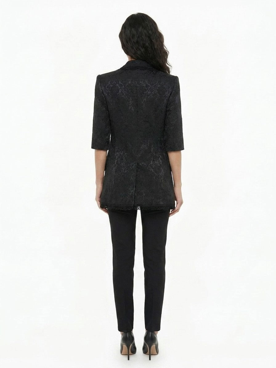 Dolce & Gabbana Black Silk Jacket