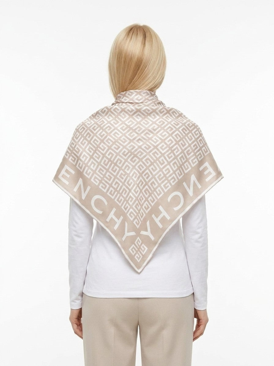 Givenchy Bicolor Silk Scarf