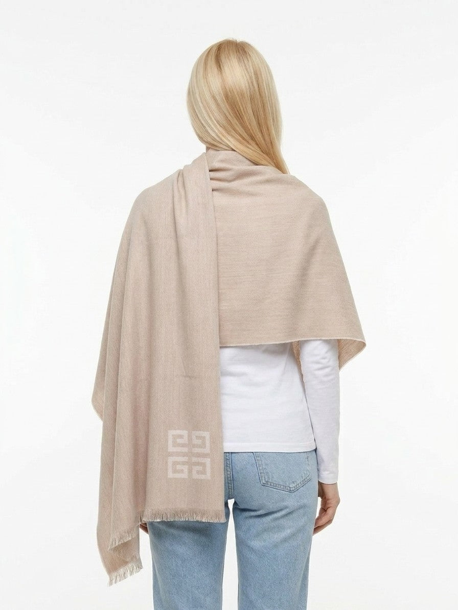 Givenchy Beige Wool Scarf