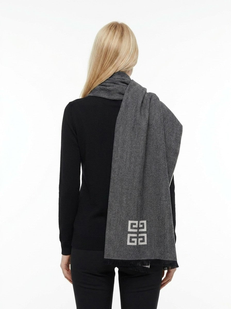 Givenchy Gray Wool Scarf