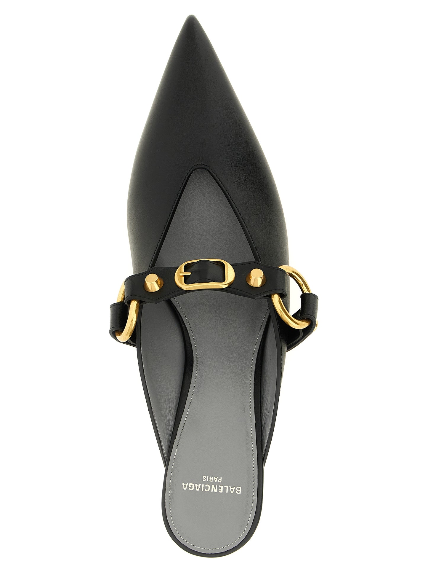 Balenciaga Black Calfskin Mid Heel Pumps