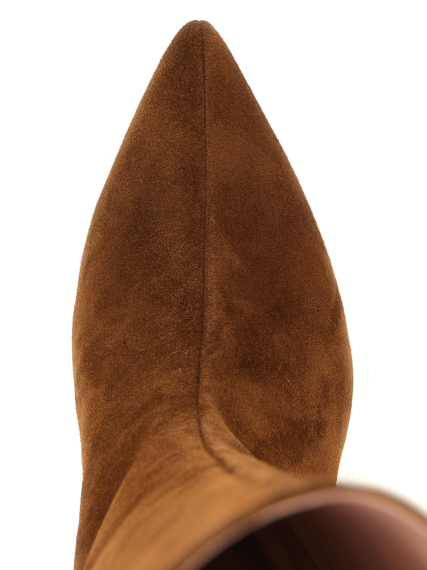 Fabiana Filippi Brown Suede Leather Over The Knee