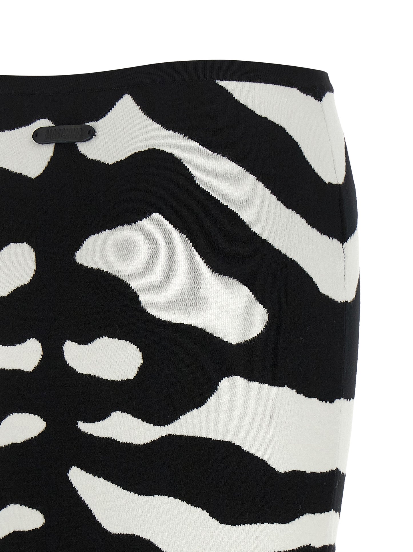 Moschino Bicolor Viscose Midi Skirt