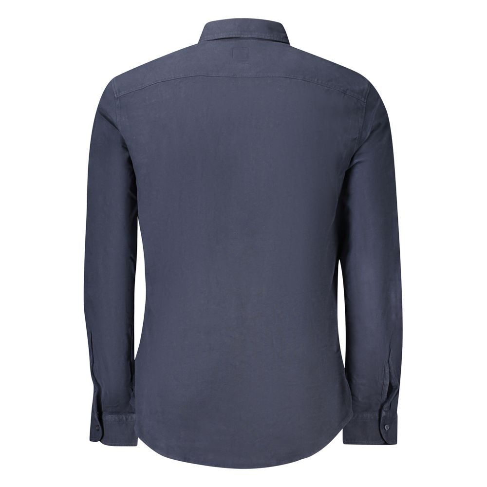 Hugo Boss Blue Cotton Men's Shirt