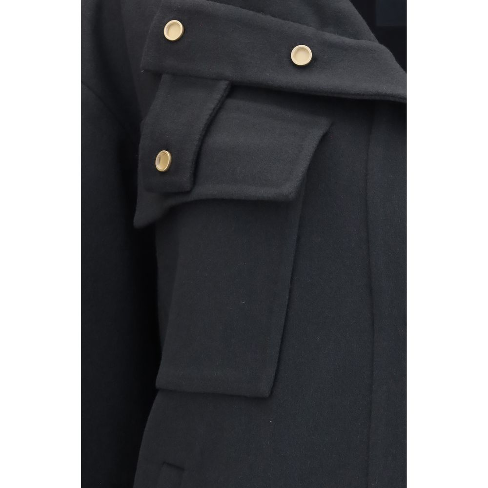 Giorgio Armani Gray Cashmere Coat