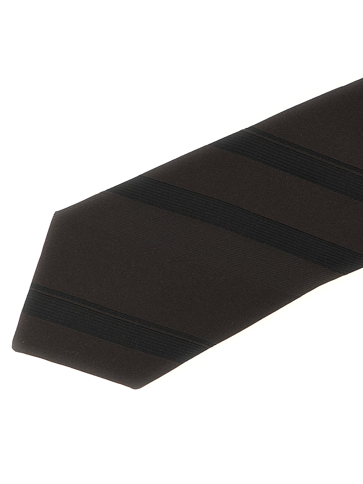Brunello Cucinelli Brown Silk Tie
