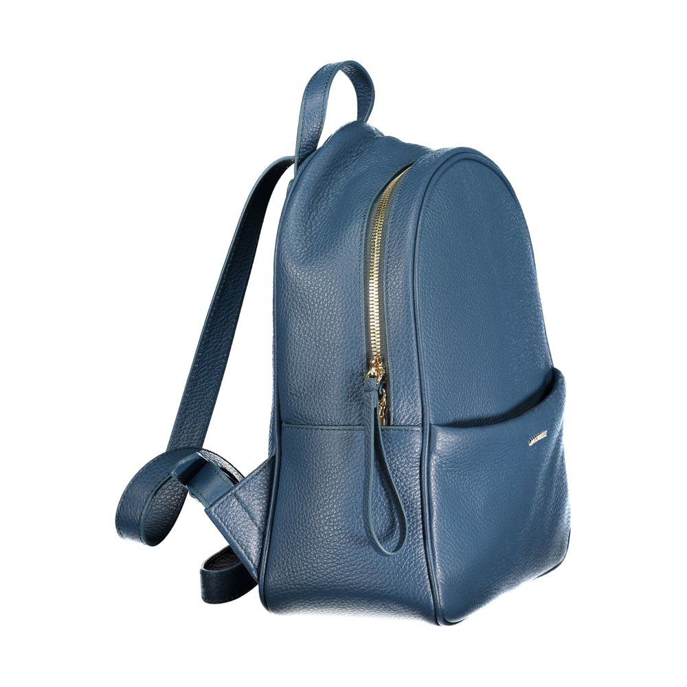 Coccinelle Blue Leather Womens Backpack