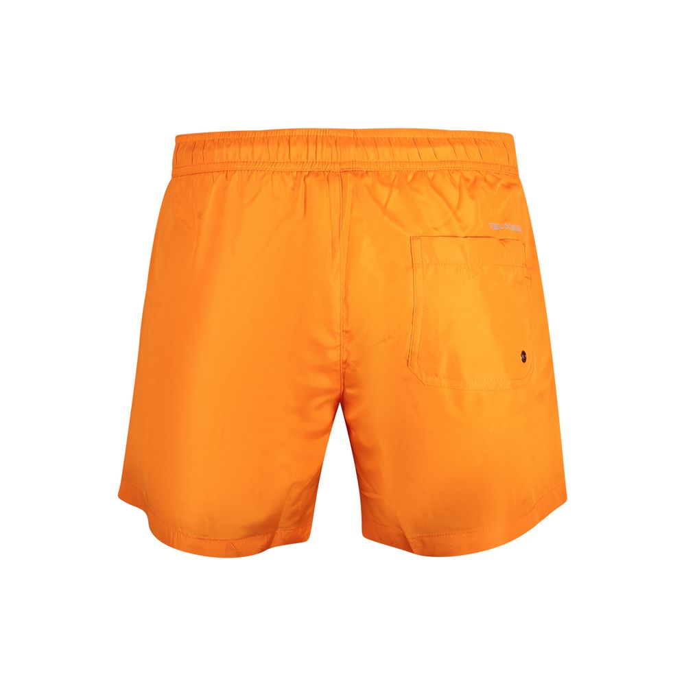 Trussardi Orange Polyester Swim Shorts