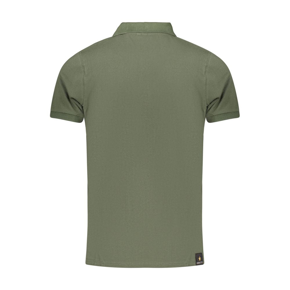 Accademia Militare Green Cotton Polo Shirt