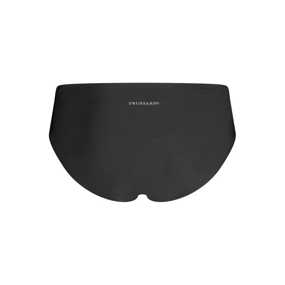 Trussardi Black Elastane Swim Briefs