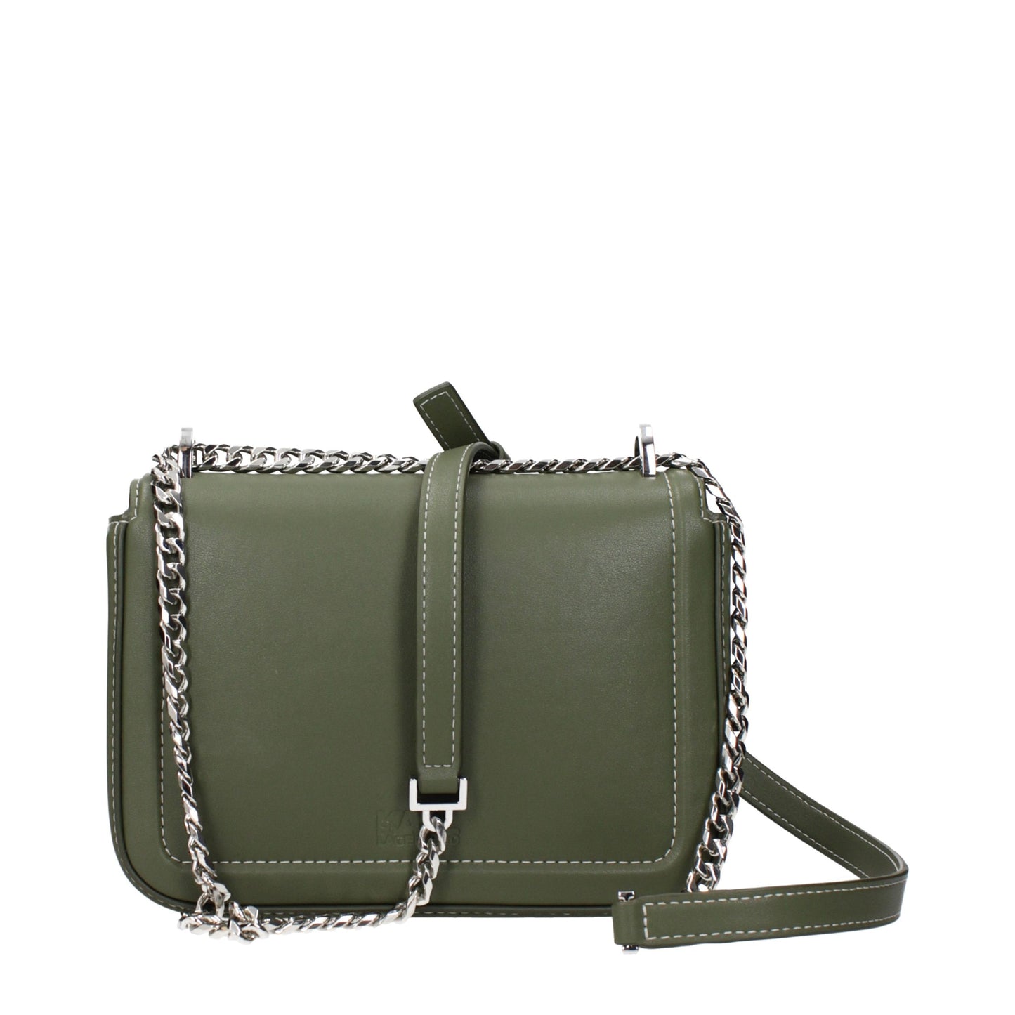 Karl Lagerfeld Green Leather Crossbody Bag