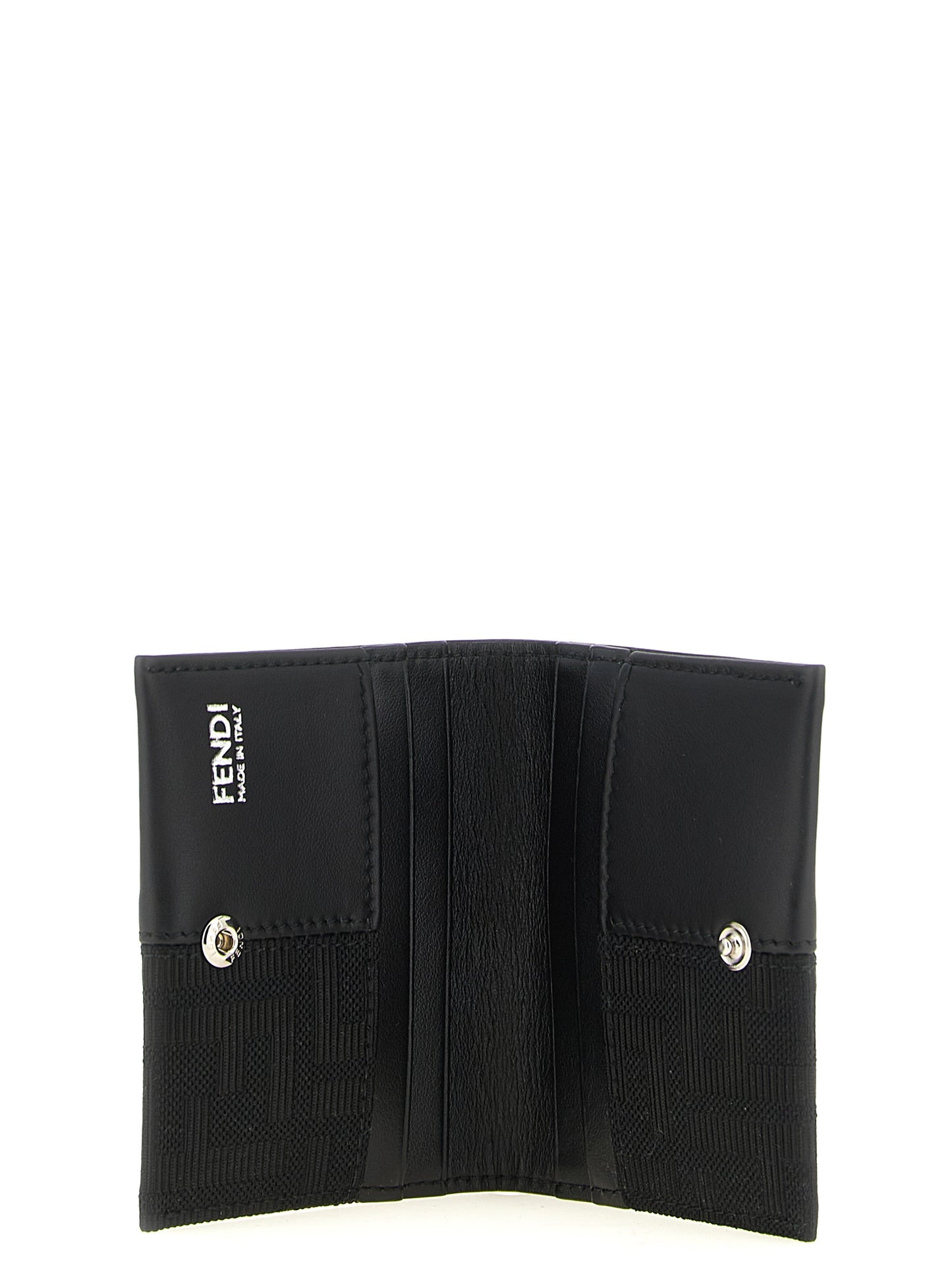 Fendi Black Polyester Cardholder