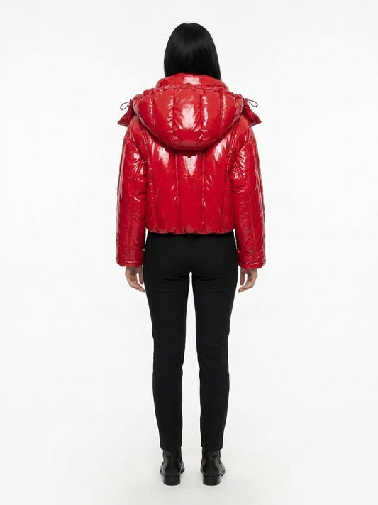 Dolce & Gabbana Red Elastane Full-Length Jacket