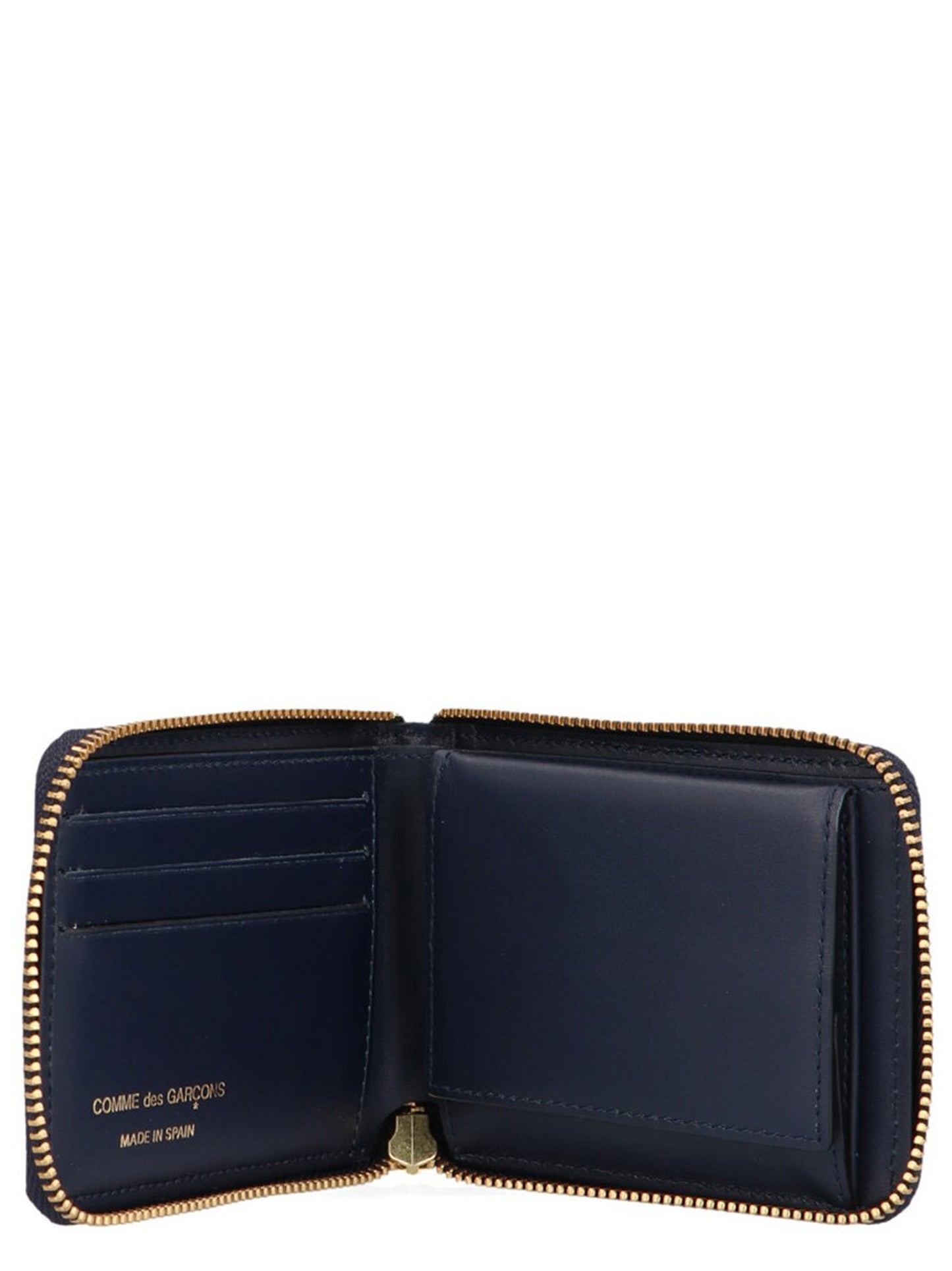 Comme Des Garçons Blue Calfskin Wallet