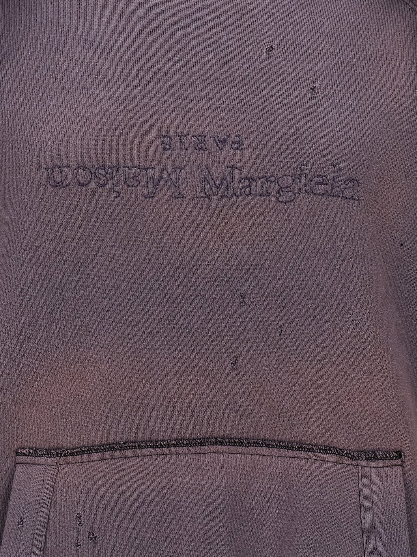 Maison Margiela Purple Cotton Hoodie