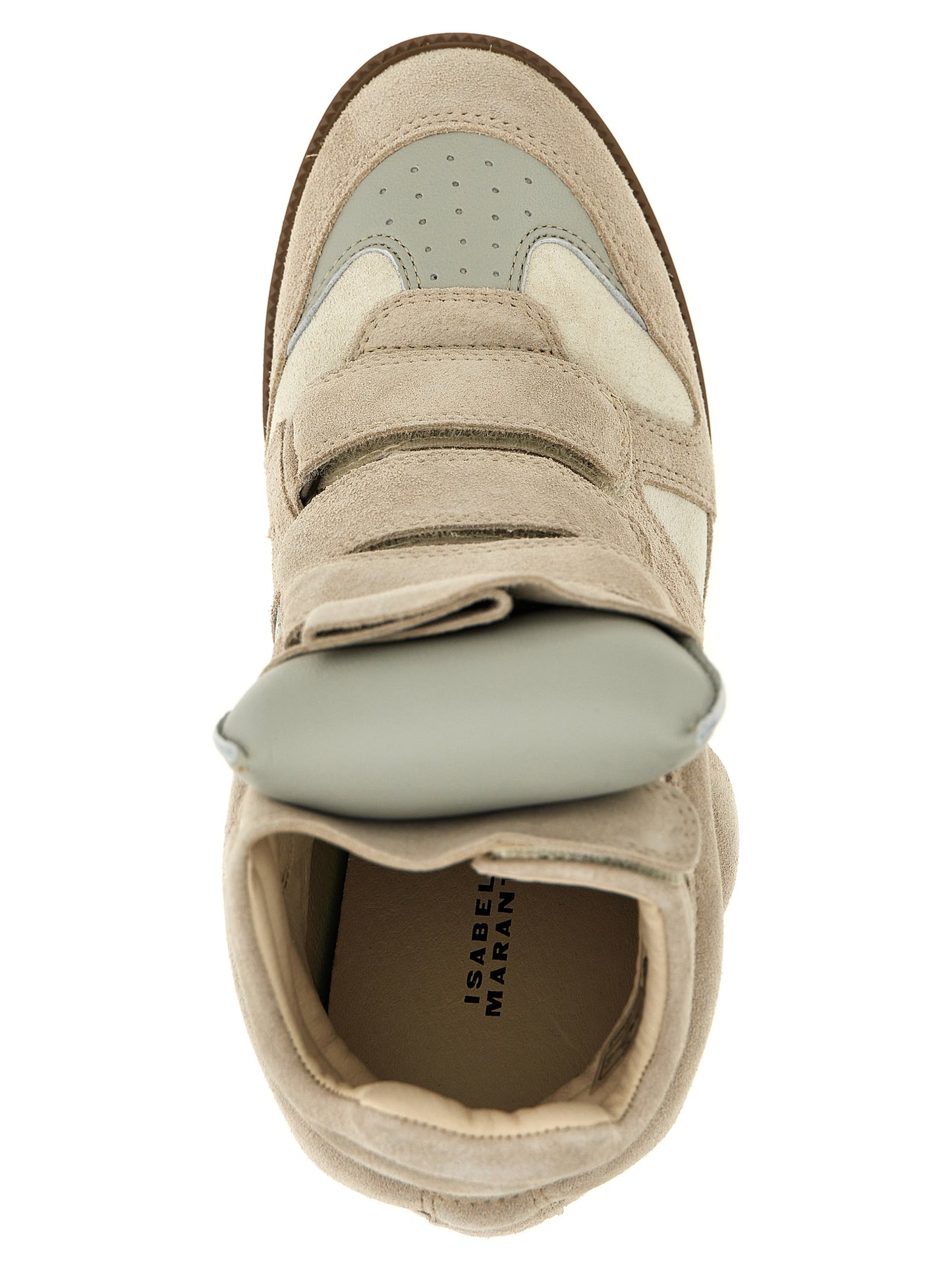 Isabel Marant Beige Leather Sneakers