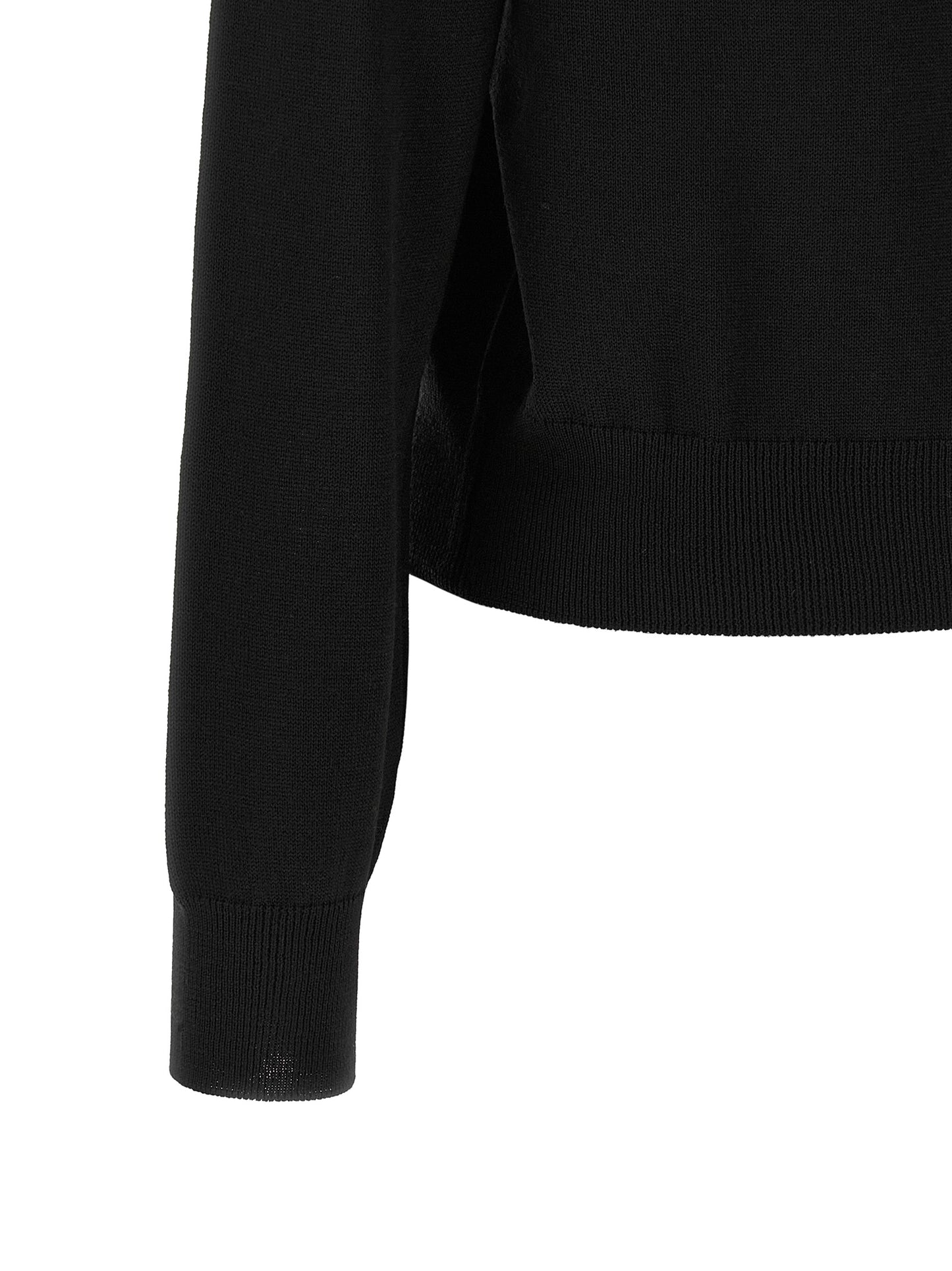 Maison Kitsuné Black Wool Cardigan