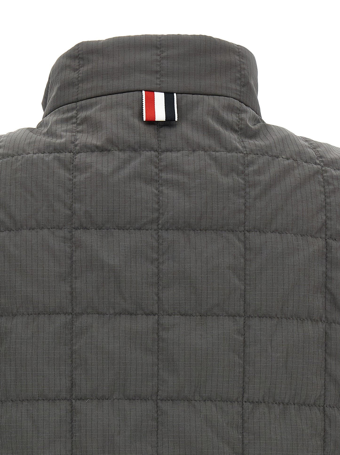 Thom Browne Gray Polyamide Sleeveless Jacket