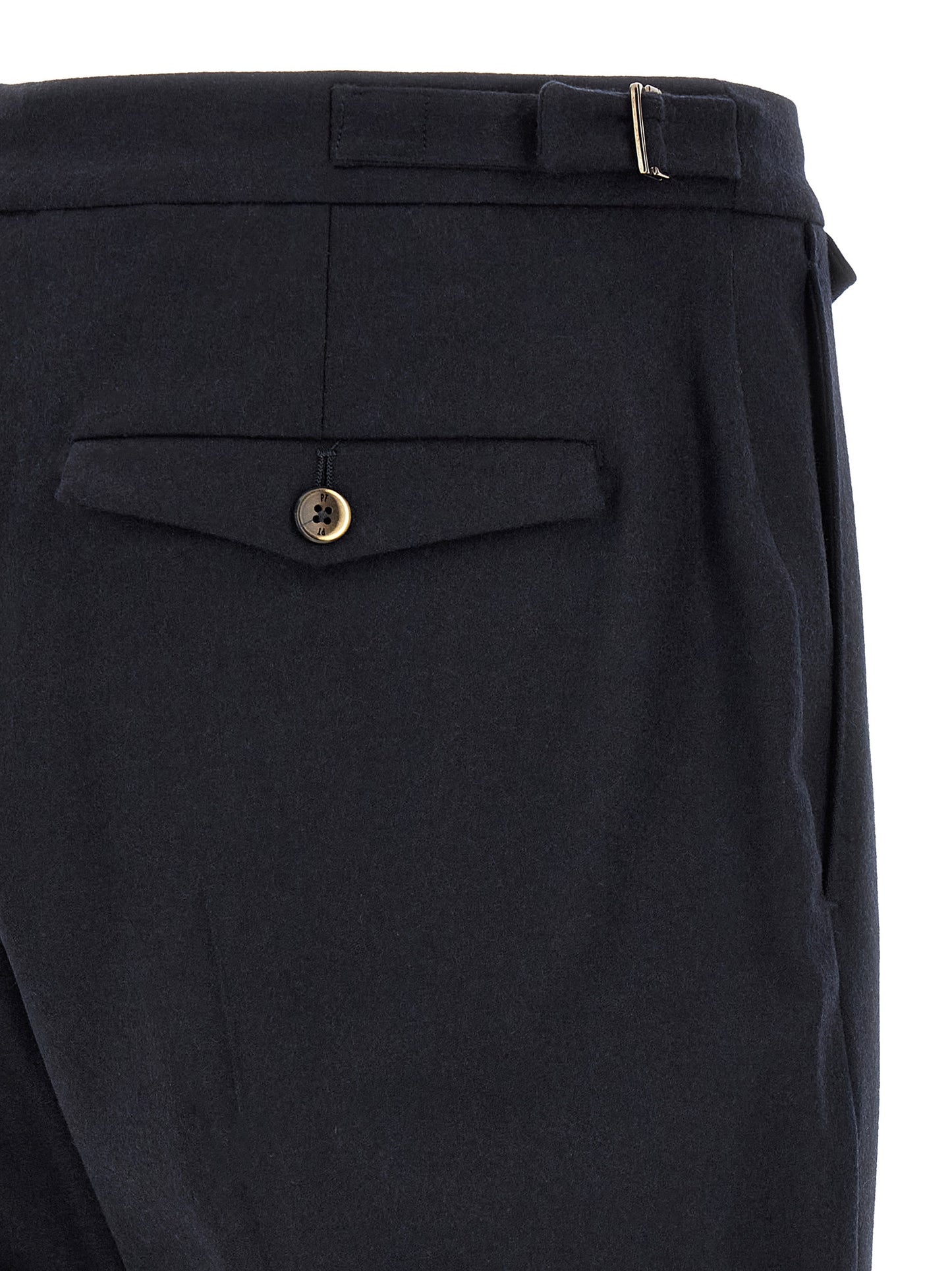 PT Torino Black Virgin Wool Dress Pants