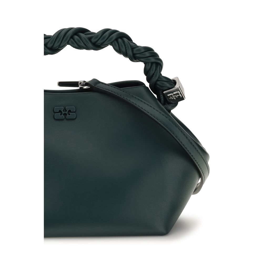 Ganni Bicolor Recycled Leather Shoulder Bag