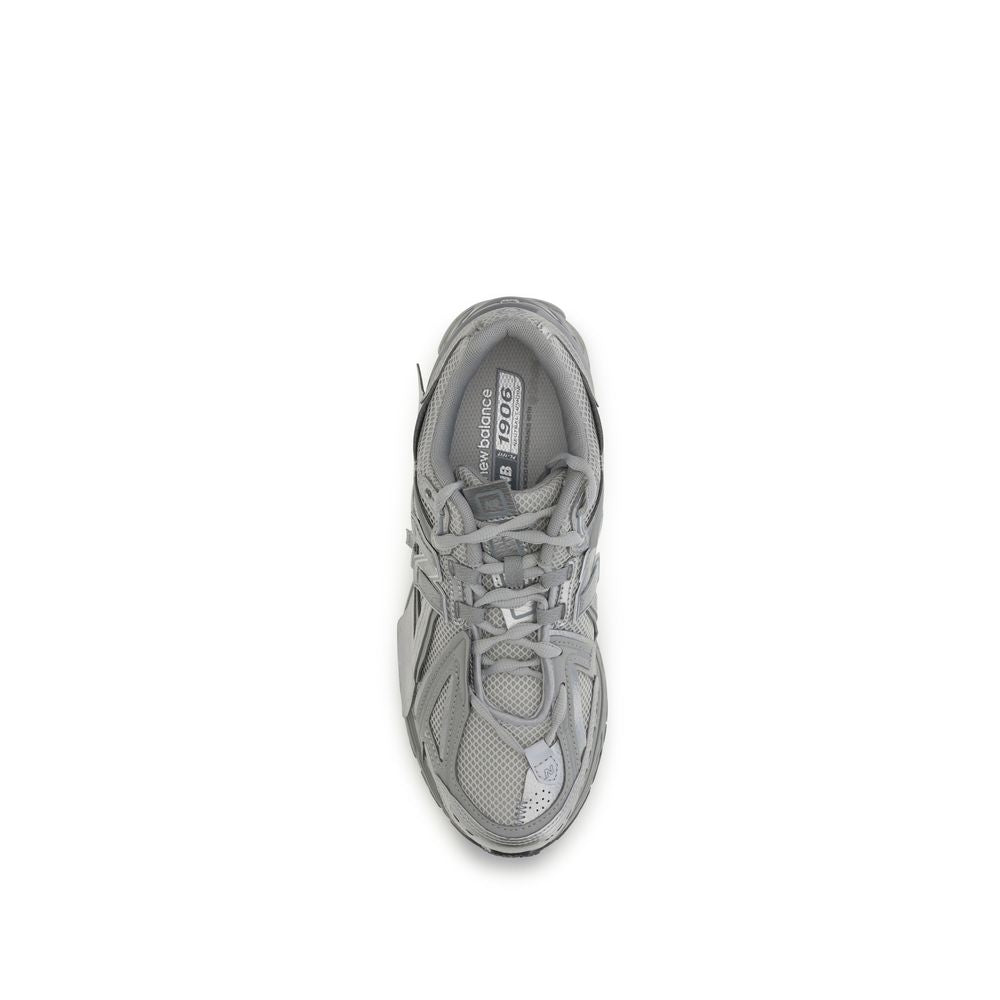 New Balance Gray Fabric Athletic Sneakers