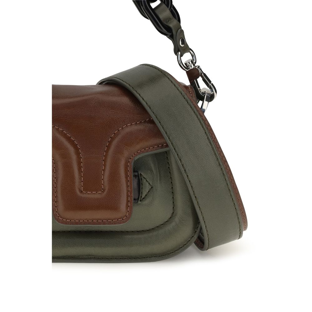 Pierre Hardy Brown Calf Leather Bos Taurus Handbag