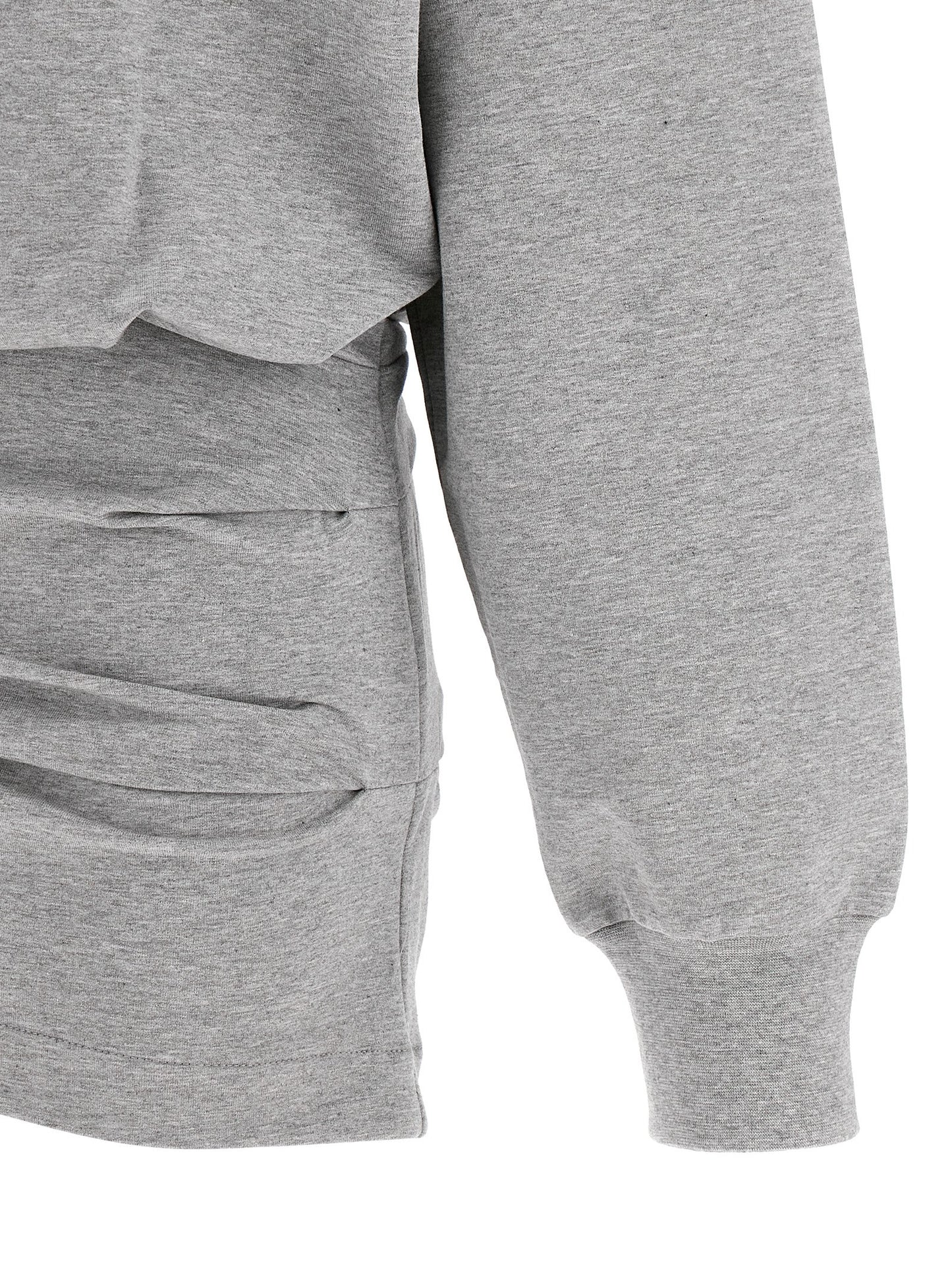 The Attico Gray Cotton Short Dress