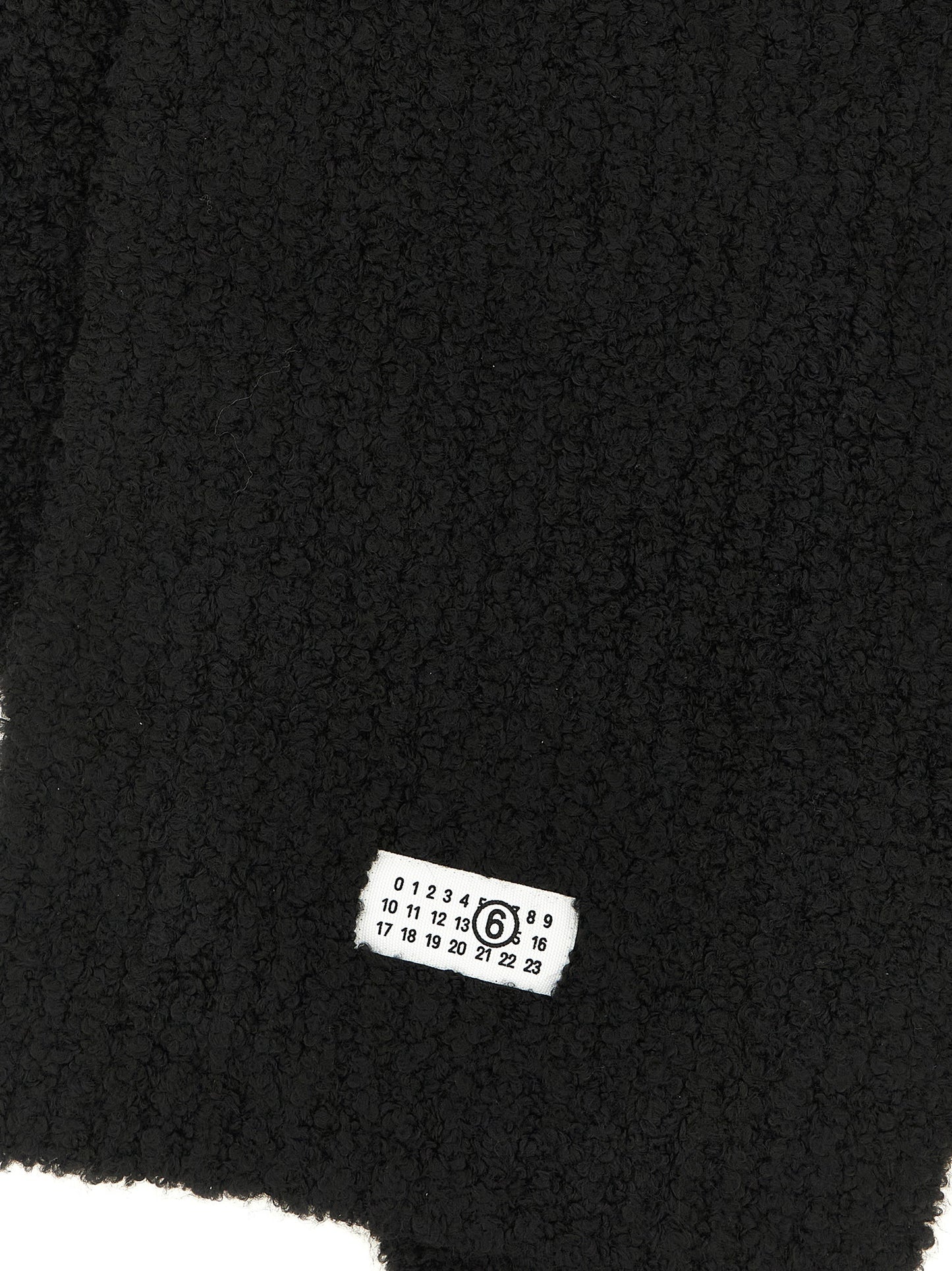 MM6 Maison Margiela Black Marabou Scarf