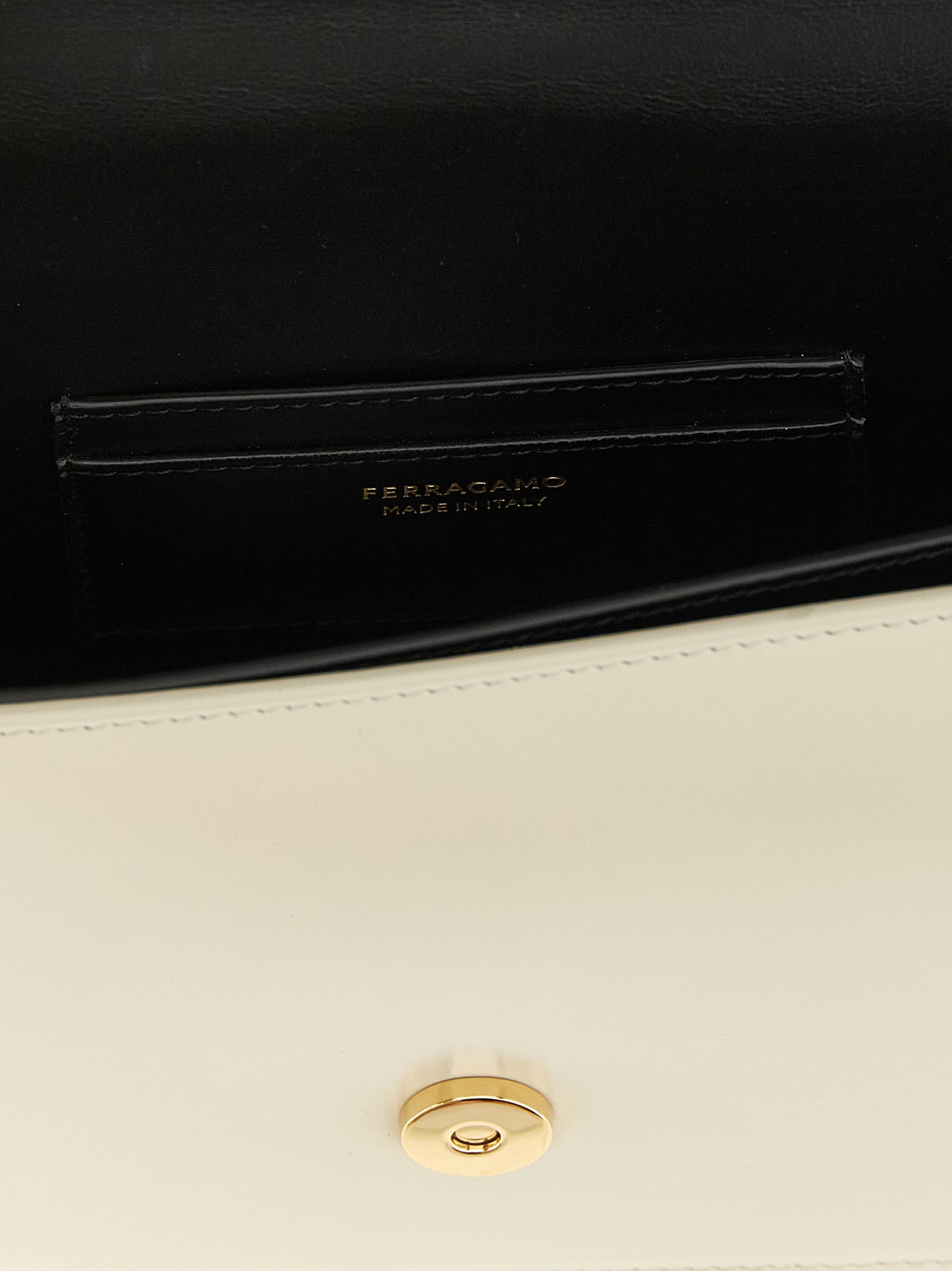 Ferragamo Bicolor Calfskin Crossbody Bag