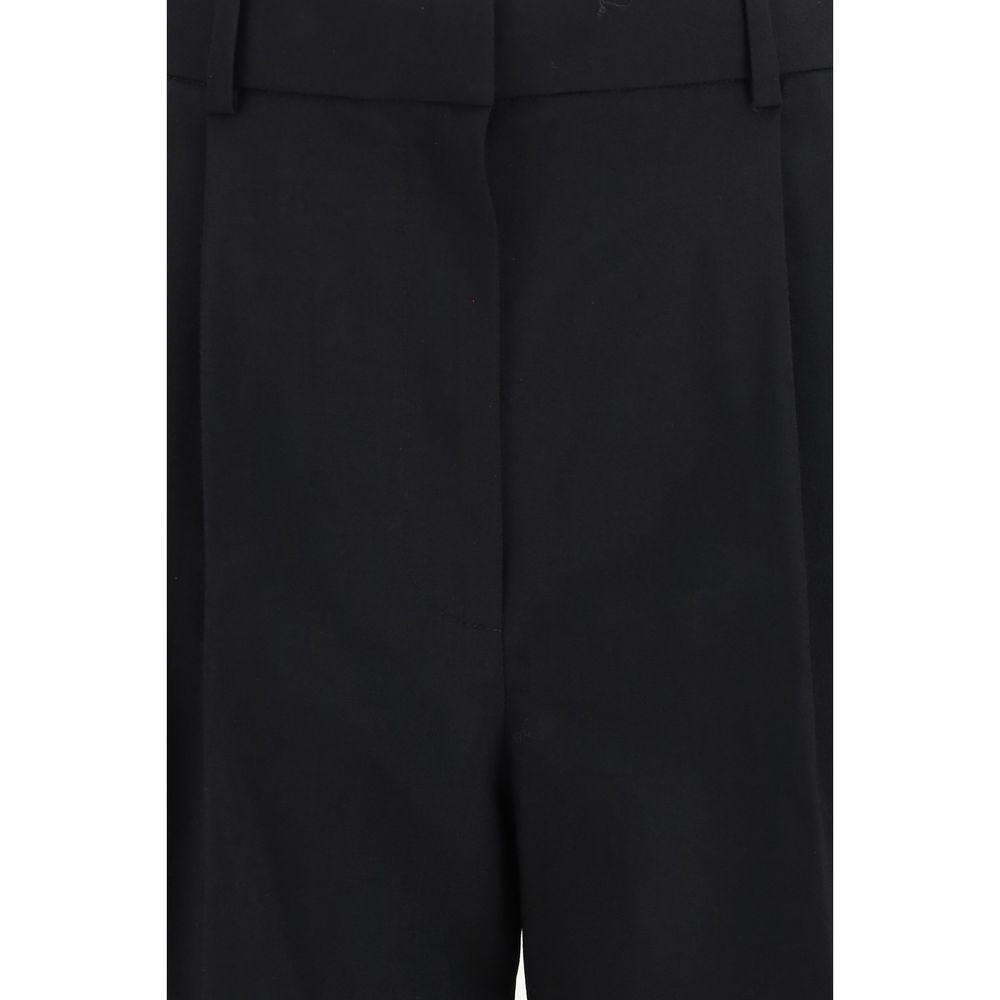 Khaite Black Wool Oves Aries Bermuda Shorts