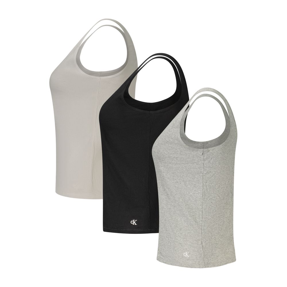 Calvin Klein Black Cotton Tank Tops