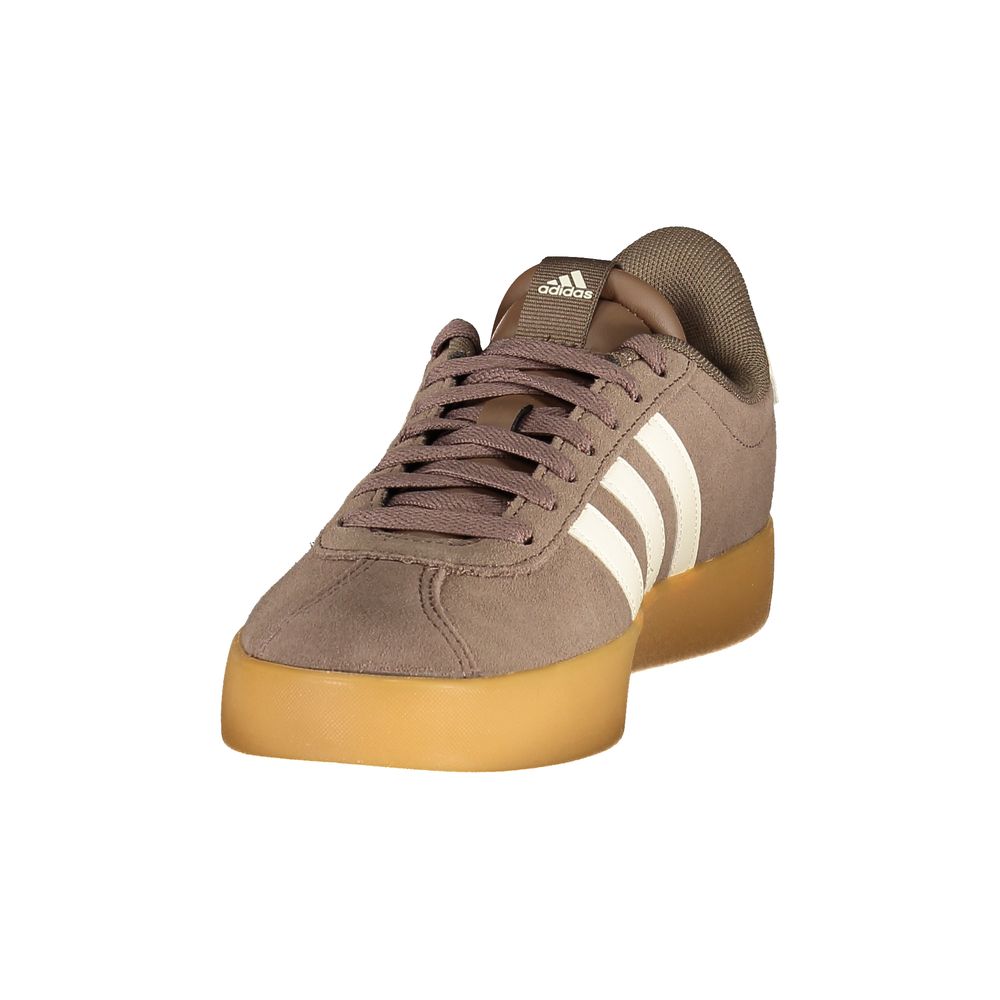 Adidas Brown Polyester Athletic Sneakers
