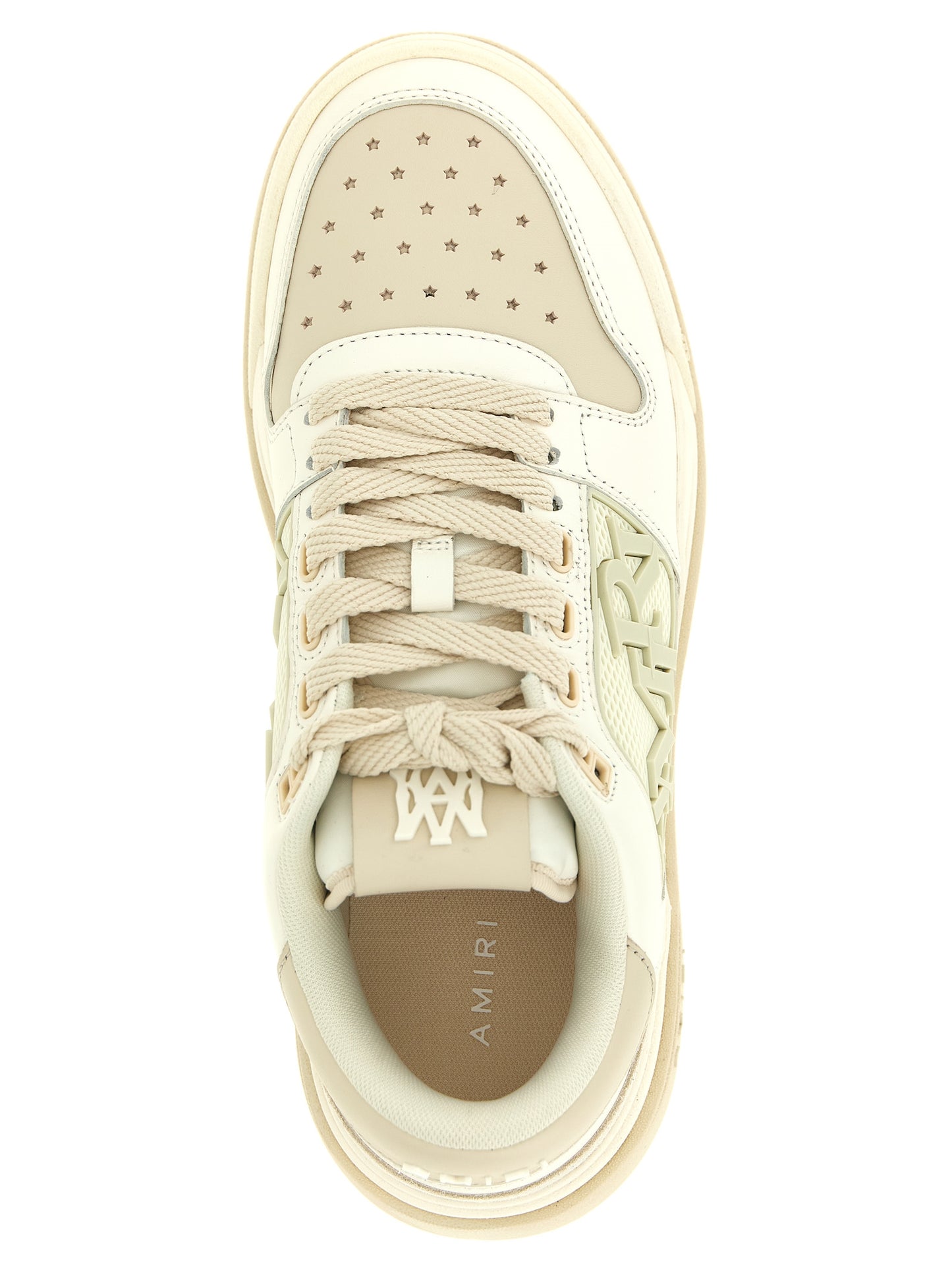 Amiri White Calfskin Low Top Sneakers