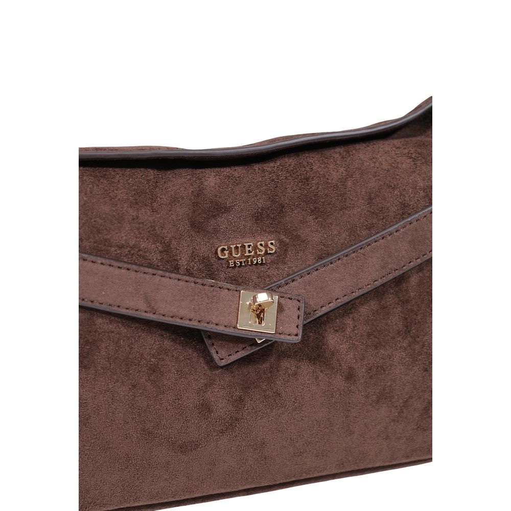 Guess Brown Polyester Handbag
