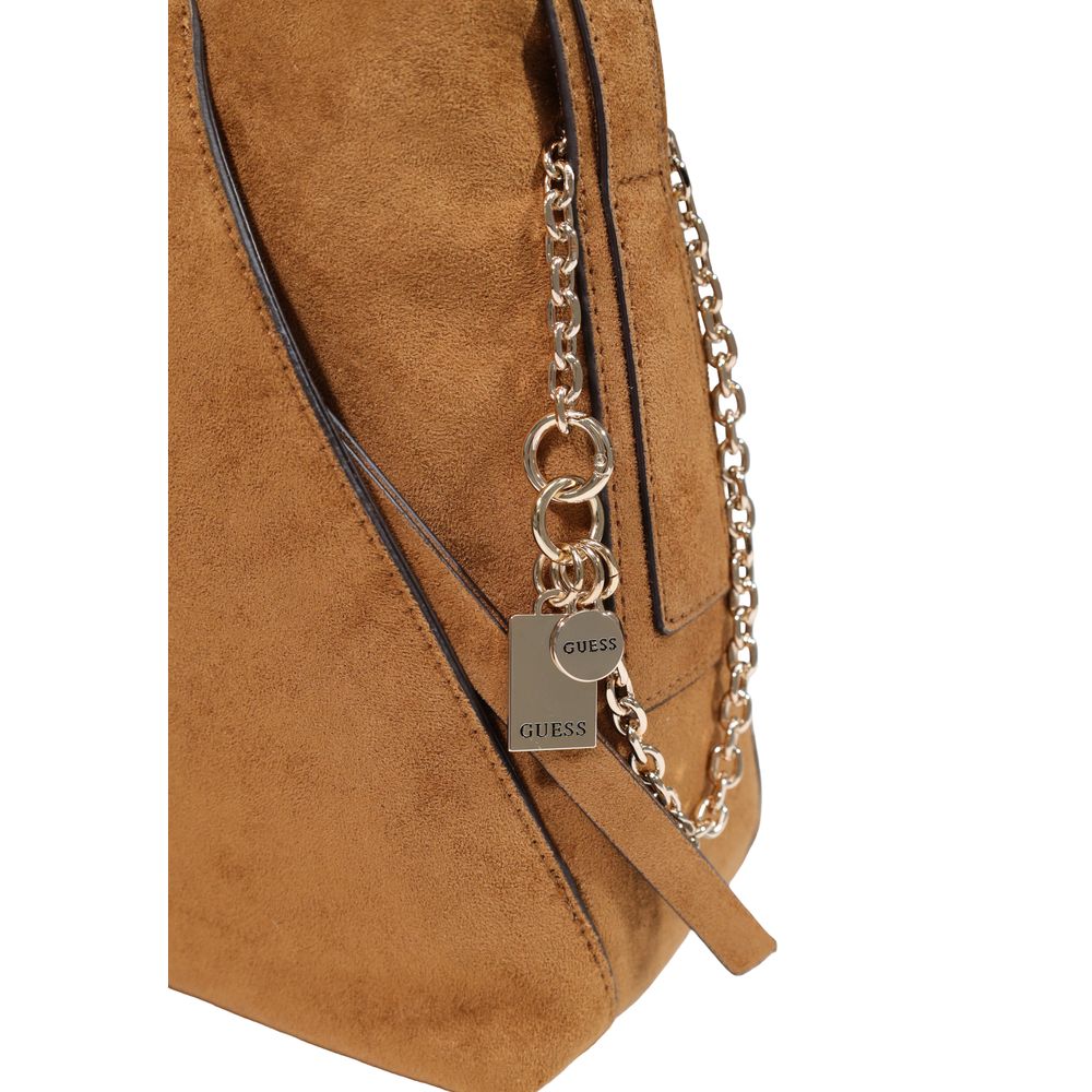 Guess Brown Polyester Handbag