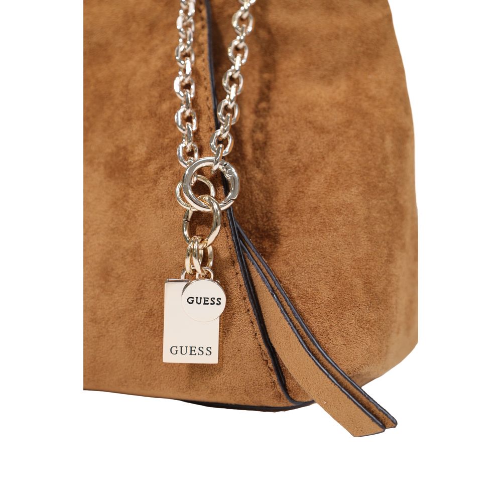 Guess Brown Polyester Handbag