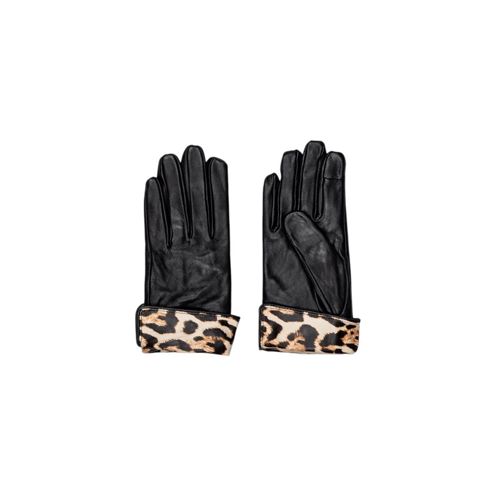 Pieces Black Leather Gloves