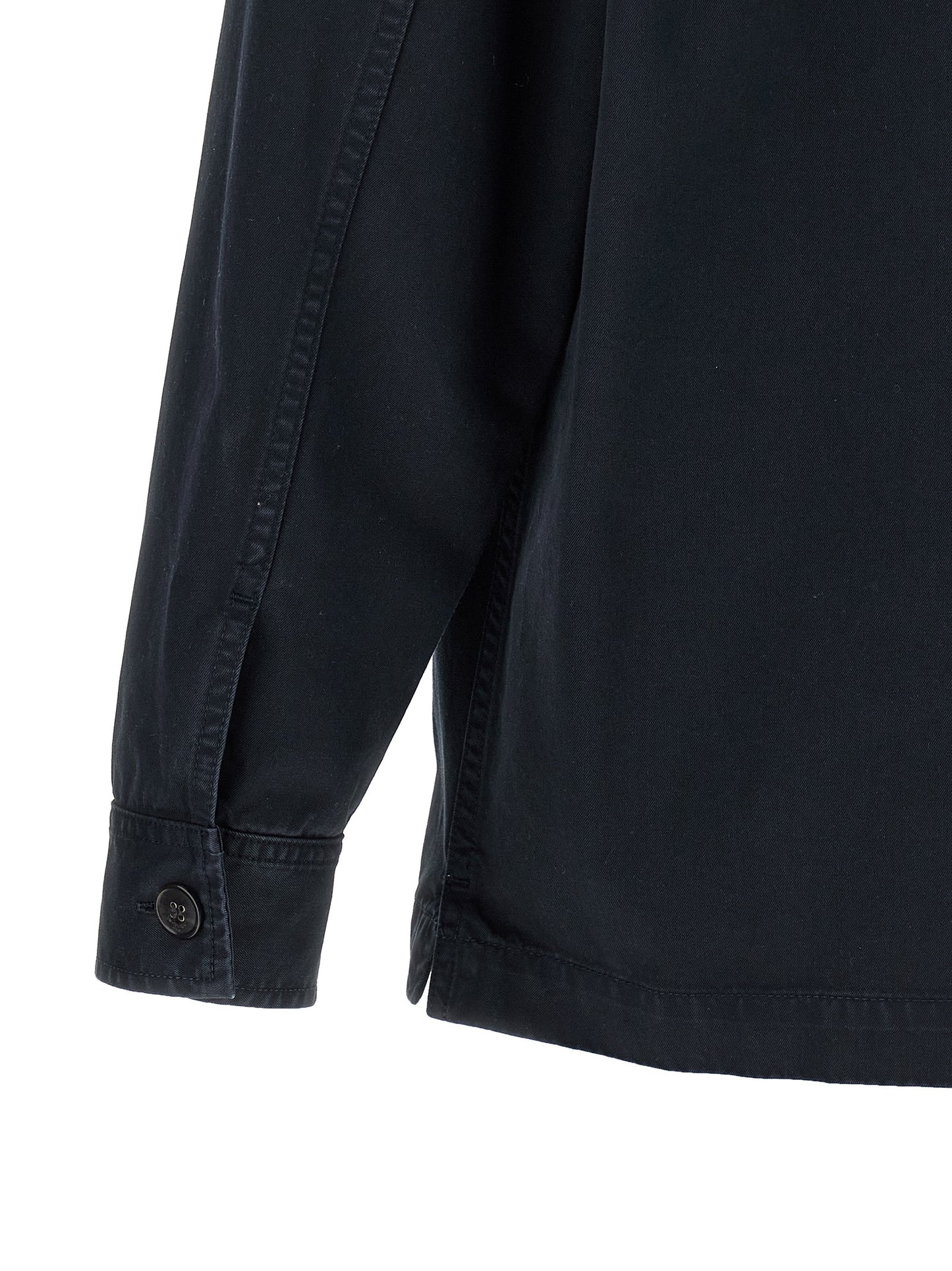 Saint Laurent Blue Cotton Blouse