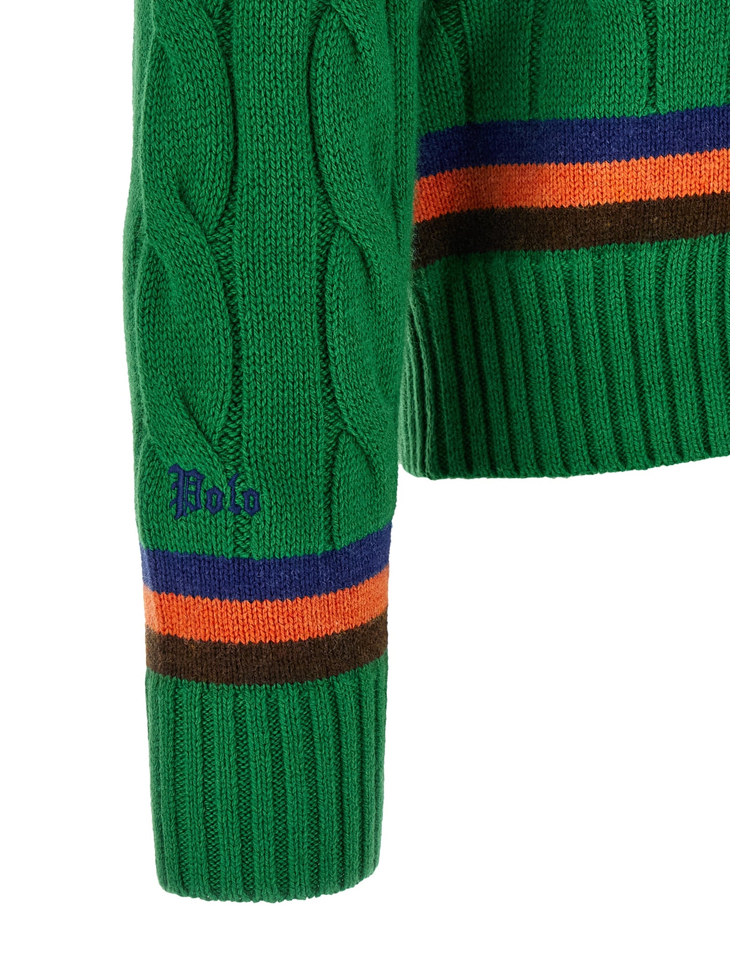 Polo Ralph Lauren Bicolor Wool Cardigan